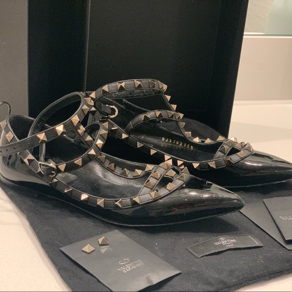 Valentino Noir rockstud ballet flat - Picture 9 of 10